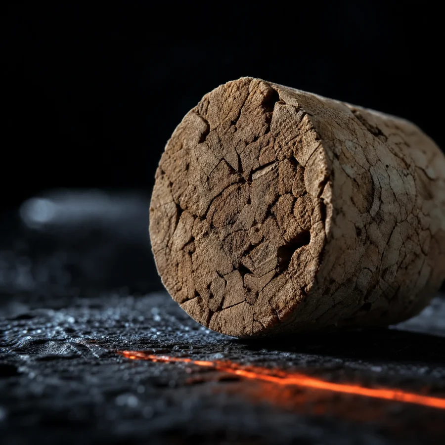 Macro of natural cork texture