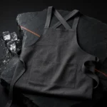 Linen-Blend Cross-Back Apron — main product view