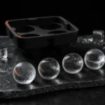 Sphere Ice Mould 5 cm — 4 Cavity — detail view