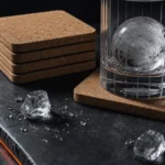 Cork Coasters 10 x 10 cm — Set of 4 — detail view