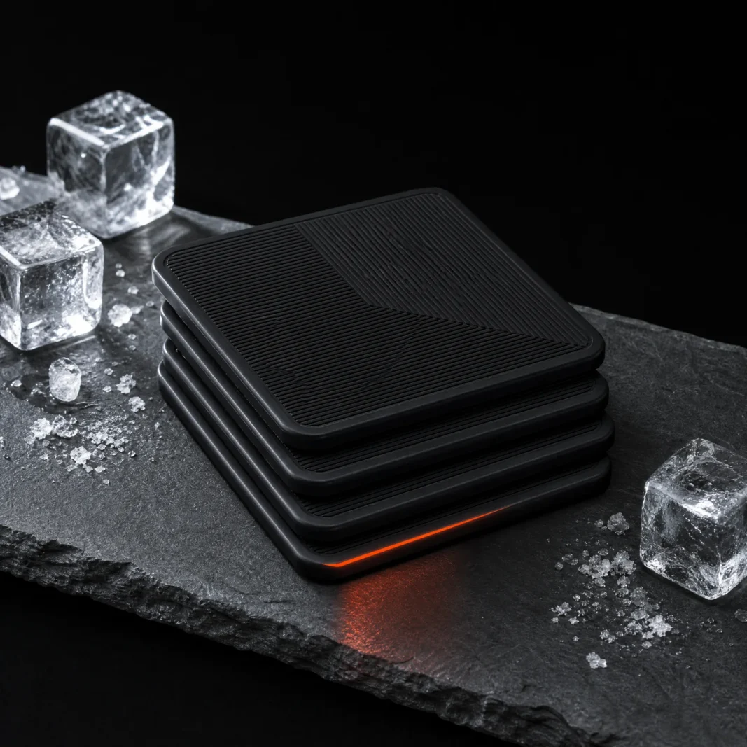 Silicone Coasters 10 x 10 cm — Set of 4 — main product view