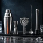 Five-Piece Home Bar Set — in use